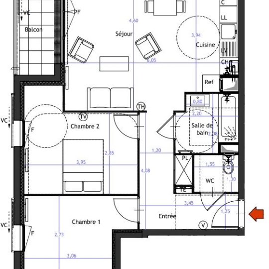  Annonces LEVALLOIS : Appartement | VITRY-SUR-SEINE (94400) | 62 m2 | 346 000 € 